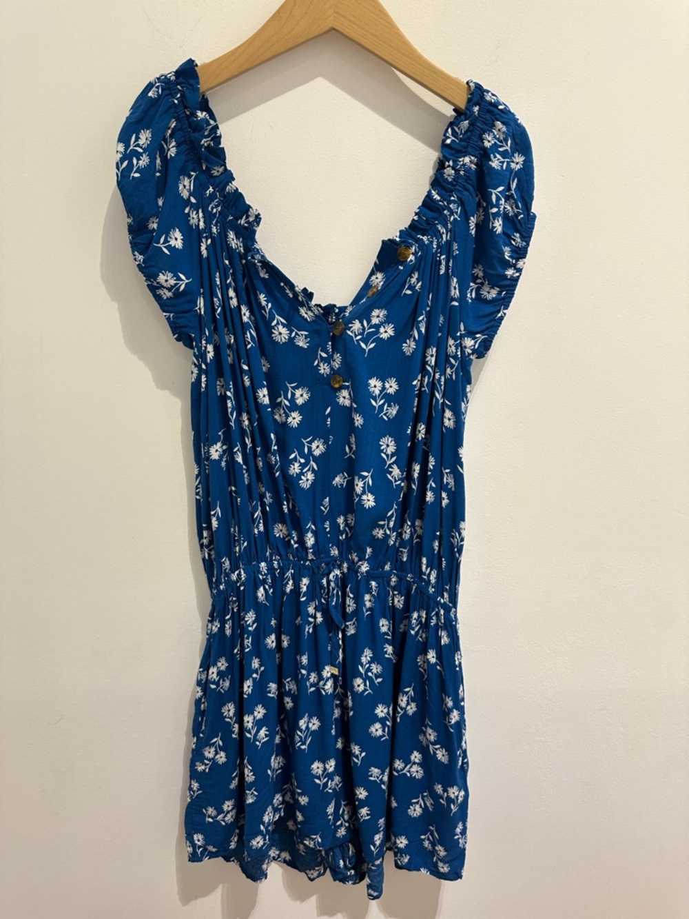 kate spade Blue and White Floral Romper